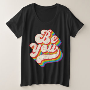 Wees jezelf! Plus-Size-Shirt Grote Maat T-shirt