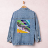 Wees jezelf positief citaat denim jacket (Hangar)