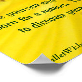 Wees jezelf poster (Hoek)