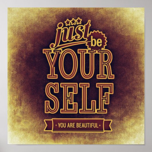 Wees jezelf poster (Voorkant)