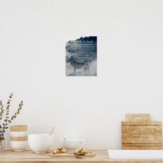 Wees jezelf Poster (Keuken)