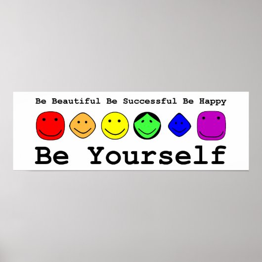 Wees jezelf poster (Voorkant)