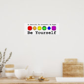 Wees jezelf poster (Keuken)