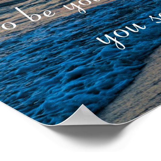 Wees jezelf Poster met Emerson Quote (Hoek)