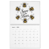 Wees jezelf redden van de bijen grappig dier insec kalender (Mar 2026)