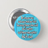 Wees jezelf ronde button 5,7 cm (Voorkant /achterkant)