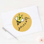 Wees jezelf! ronde sticker (Envelop)