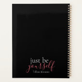 Wees jezelf Roze Modern Minimalist Planner (Achterkant)