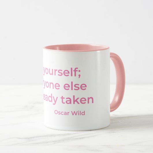 Wees jezelf Roze Mok (Voorkant rechts)
