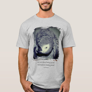 Wees jezelf Schattige papegaai Citaat Inspirerend  T-shirt