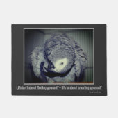 Wees jezelf Schattige Parrot Inspirerend Quote Deurmat (Voorkant)
