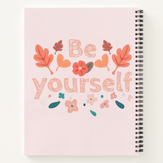 Wees jezelf spiraalvormig Notitieboek (Achterkant)