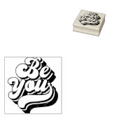 Wees jezelf! Stamp Rubberstempel (Gestempeld)