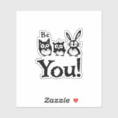 Wees jezelf sticker (Vel)