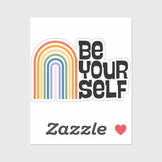 Wees jezelf sticker (Vel)