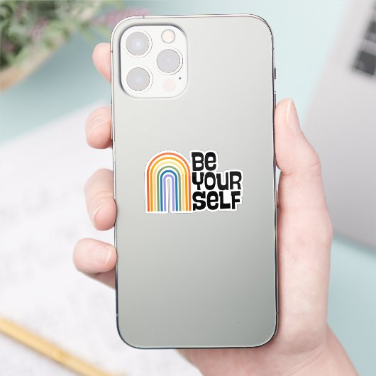Wees jezelf sticker (Telefoon)