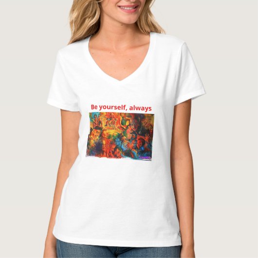 Wees jezelf t-shirt (Voorkant)