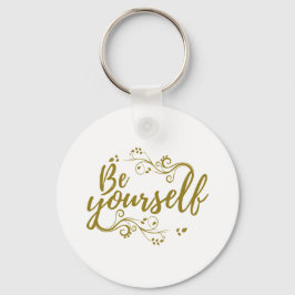 Wees jezelf T-shirt Sleutelhanger