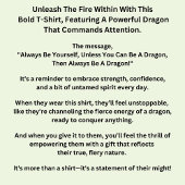 Wees jezelf, tenzij je een draak kunt zijn t-shirt