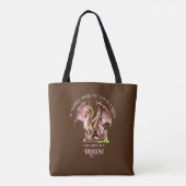 Wees jezelf tenzij je een draak kunt zijn! tote bag (Achterkant)