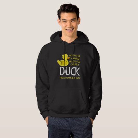 Wees jezelf tenzij je een sukkel kunt zijn hoodie (Voorkant volledig)
