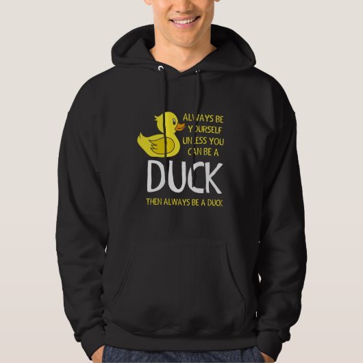 Wees jezelf tenzij je een sukkel kunt zijn hoodie (Voorkant)