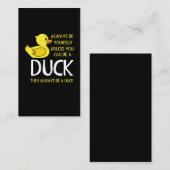 Wees jezelf tenzij je een sukkel kunt zijn visitekaartje (Voorkant / Achterkant)