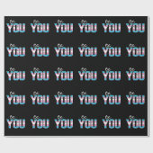 Wees jezelf - Trans-wit Cadeaupapier (Vlak)