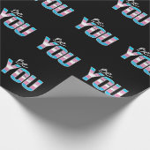 Wees jezelf - Trans-wit Cadeaupapier (Hoek)