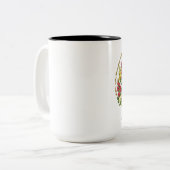 Wees jezelf tweekleurige koffiemok (Voorkant links)