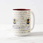 "Wees jezelf" Tweekleurige Koffiemok (Voorkant rechts)