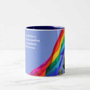 Wees jezelf tweekleurige koffiemok