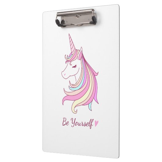 Wees jezelf Unicorn Klembord (Links)