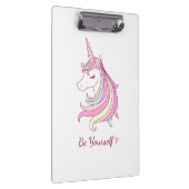 Wees jezelf Unicorn Klembord (Rechts)
