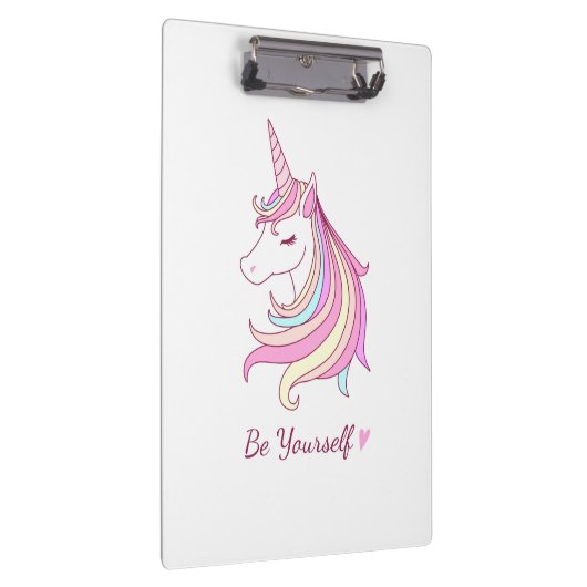 Wees jezelf Unicorn Klembord (Rechts)