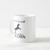 Wees jezelf Unicorn Koffiemok (Voorkant links)