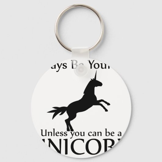 Wees jezelf Unicorn Sleutelhanger (Voorkant)