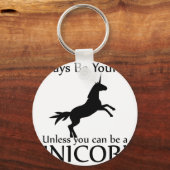Wees jezelf Unicorn Sleutelhanger (Voorkant)