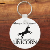 Wees jezelf Unicorn Sleutelhanger (Voorkant)