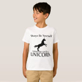 Wees jezelf Unicorn T-shirt (Voorkant volledig)