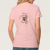 Wees jezelf V nekshirt T-shirt (Achterkant)