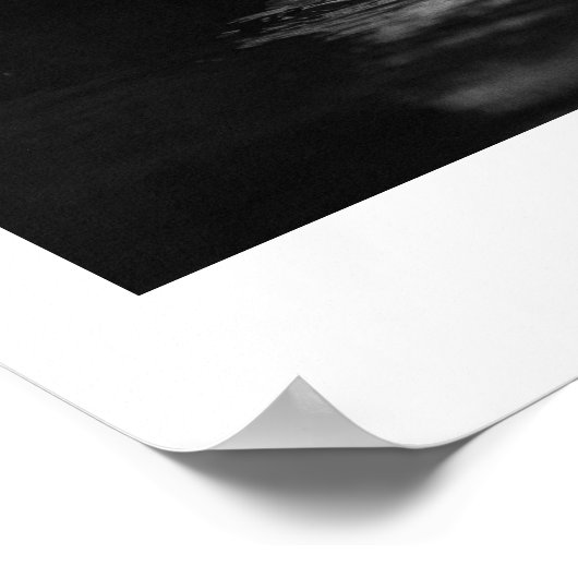 Wees jezelf Vrouw Mandarin Duck Black White Foto Poster (Hoek)