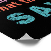 Wees jezelf, wat ze zeggen Sticker Poster (Hoek)