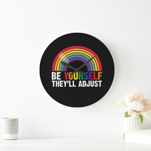 Wees jezelf, ze passen LGBTQ Rainbow Gay Pride aan Grote Klok (Huis)