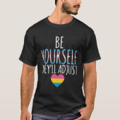Wees jezelf, ze zullen transgender transpride aanp t-shirt (Voorkant)