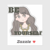 Wees jezelf – Zelfliefde & Zelfvertrouwen  Sticker (Vel)