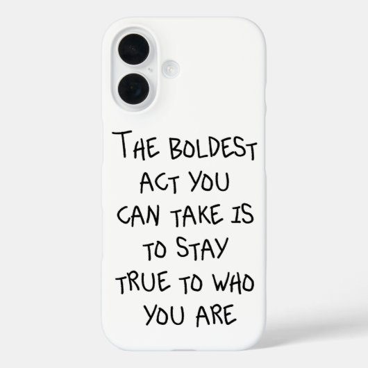 Wees jezelf, zonder je te verontschuldigen Case-Mate iPhone case (Achterkant)