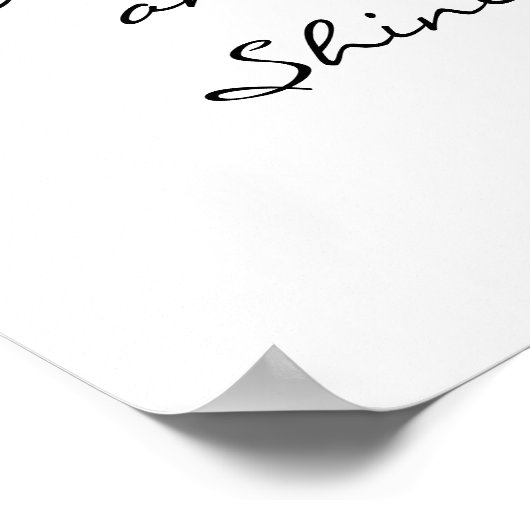 Wees jezelf zonnebloem-Poster Poster (Hoek)