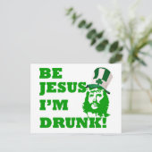 Wees Jezus ik ben drink Briefkaart (Staand voorkant)