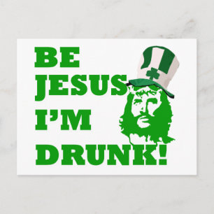Wees Jezus ik ben drink Briefkaart